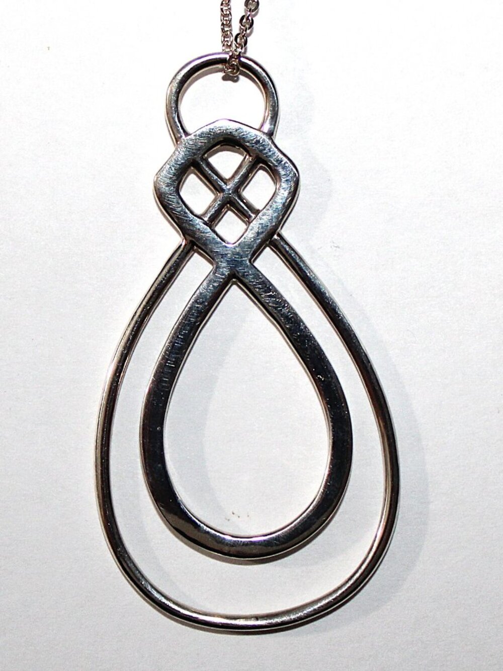 Zina of Beverly Hills Sterling Silver Infinity Pendant Necklace 8 Grams
